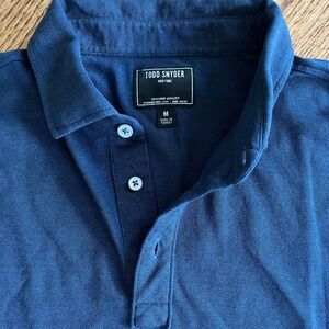 Todd Snyder Cotton Pique Polo - Navy Medium